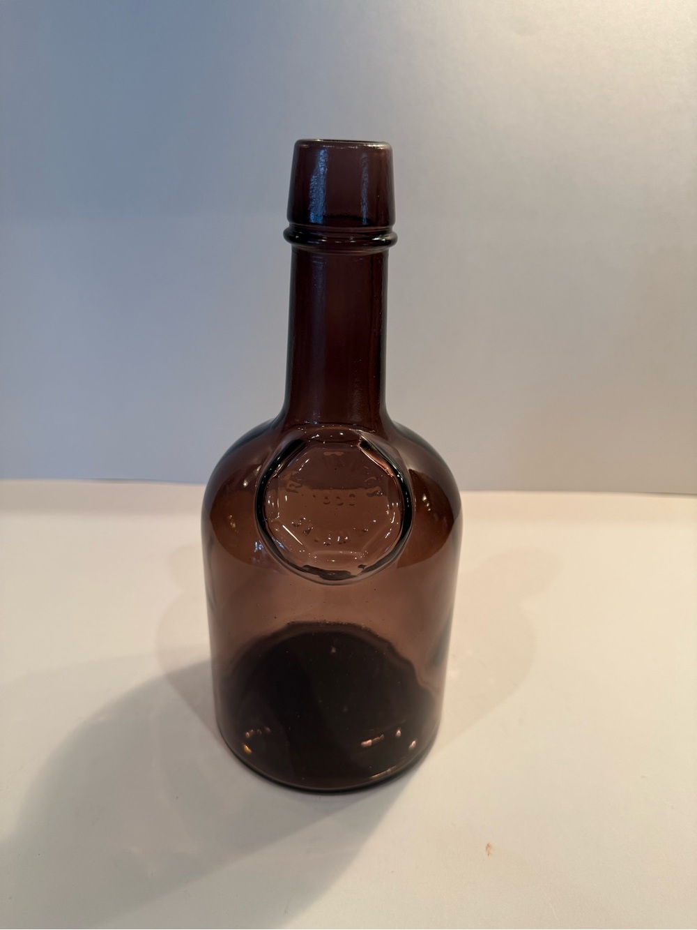 Wheaton 9.5" Amethyst Rogers Brors Sal NJ 1850 Bottle